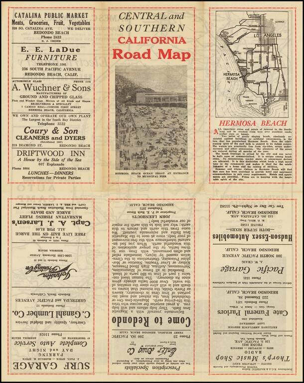 Central & Southern California Road Map