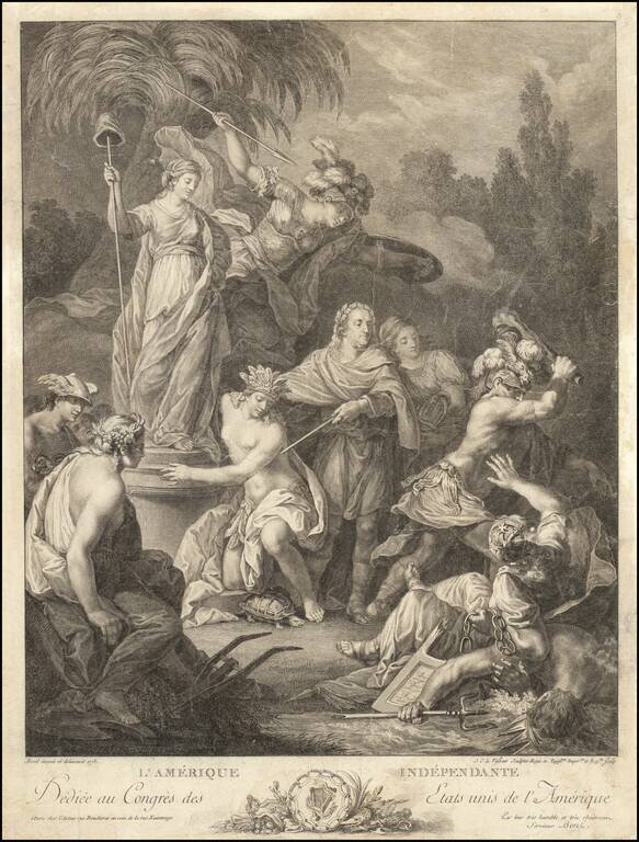 L'Amerique Independante Dediee au Congres des Etats unis de l'Amerique