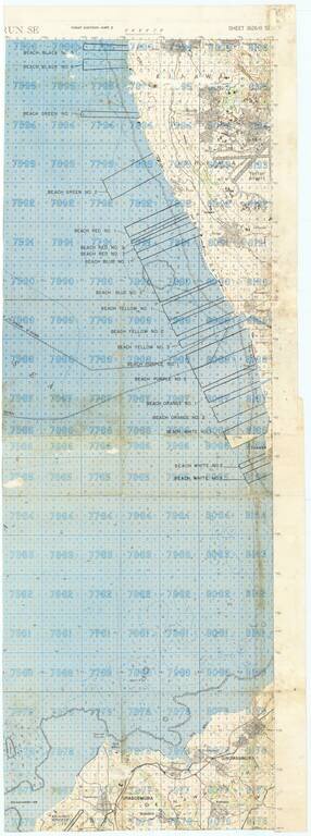 (Second World War - Okinawa) [Large Battlefield Composite Map of Okinawa]