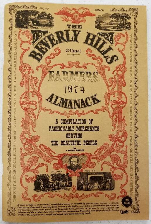Beverly Hills Farmer's Almanack Map Part One [and]  Beverly Hills Farmer's Almanack Map Part Two