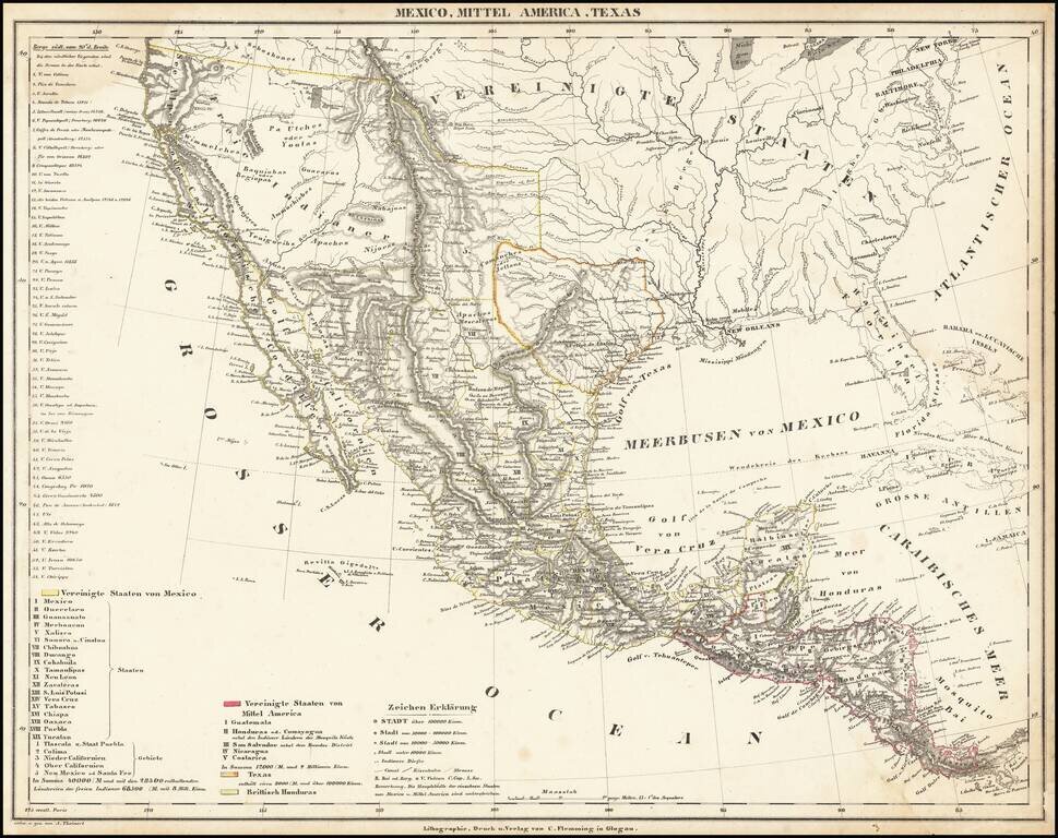 Mexico, Mittel-America, Texas [Republic of Texas]