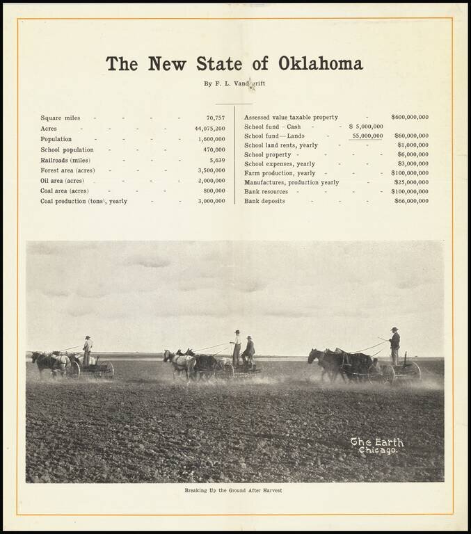 The A.T. & S.F. Ry. System Lines Through Oklahoma