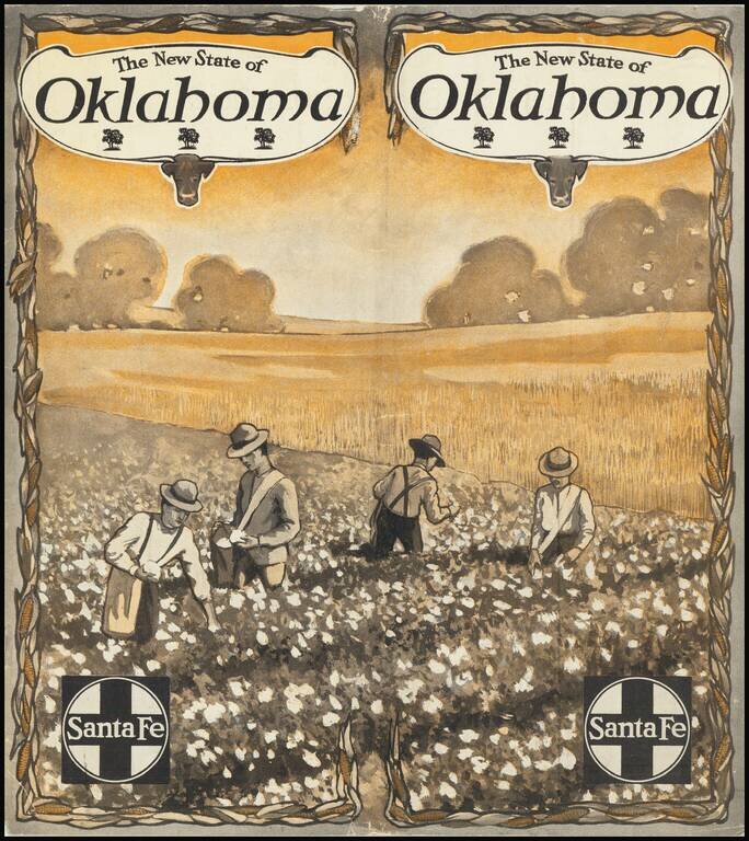 The A.T. & S.F. Ry. System Lines Through Oklahoma