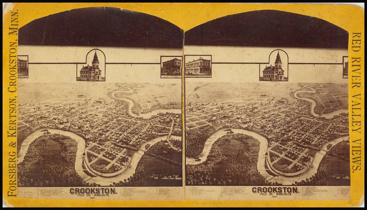 Crookston. Polk Co. Minnesota. 1882. [Stereoview]