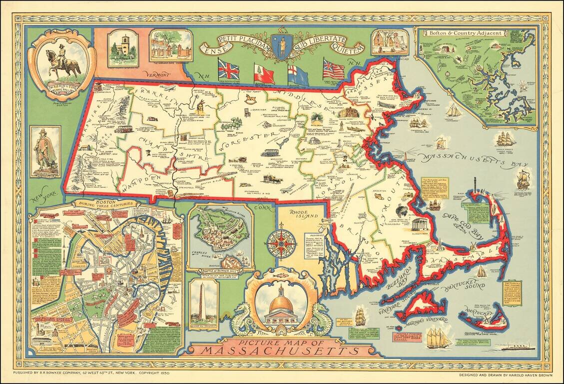 Picture Map of Massachusetts