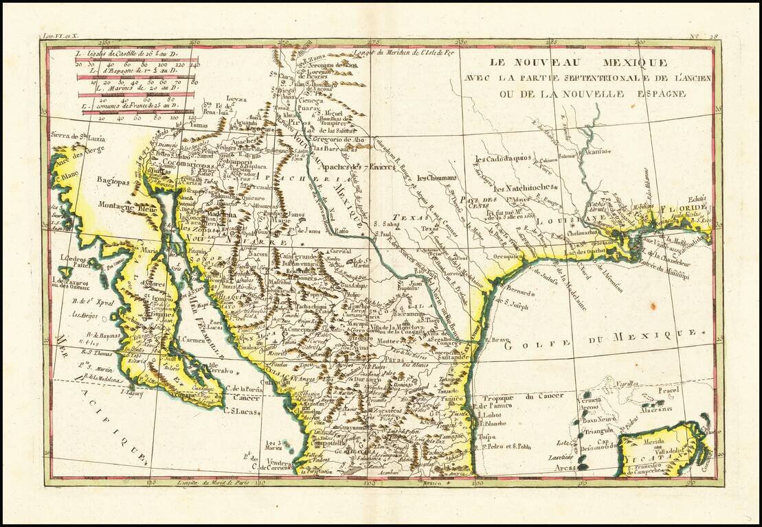 Le Nouveau Mexique, Avec La Partie Septentrionale De L'Ancien, ou De La Nouvelle Espagne