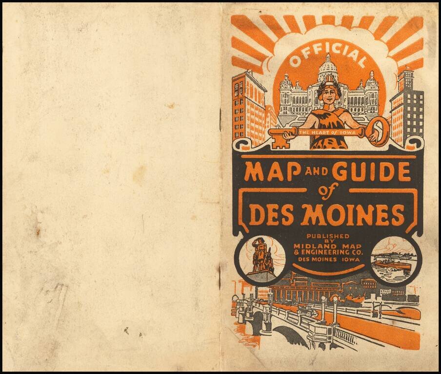 Official Map of the city of Des Moines Iowa . . . 1920