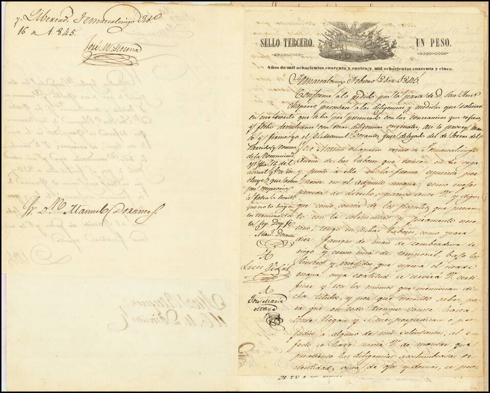 El numero 1 q[ue] se haya en la orilla de la ???ya que corre a San Ysidro es el gran ?? de partida siguencio? la numeracion immediata a los puntos amarillos ?on los ?inderos, hasta? el numero 19 con que vierra en el terreno marcados con la letra C.