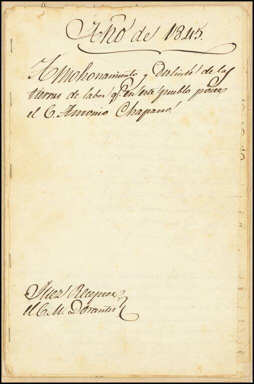 El numero 1 q[ue] se haya en la orilla de la ???ya que corre a San Ysidro es el gran ?? de partida siguencio? la numeracion immediata a los puntos amarillos ?on los ?inderos, hasta? el numero 19 con que vierra en el terreno marcados con la letra C.