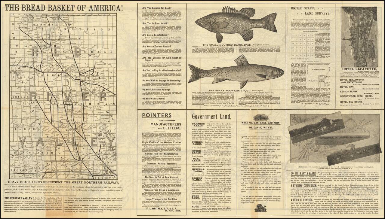 Great Northern Railway and Connections / Red River Valley / The Bread Basket of America!