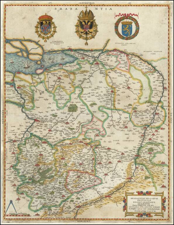 Brabantiae Belgarum Provinciae Recens Exactaque Desriptio . . . M D LV III