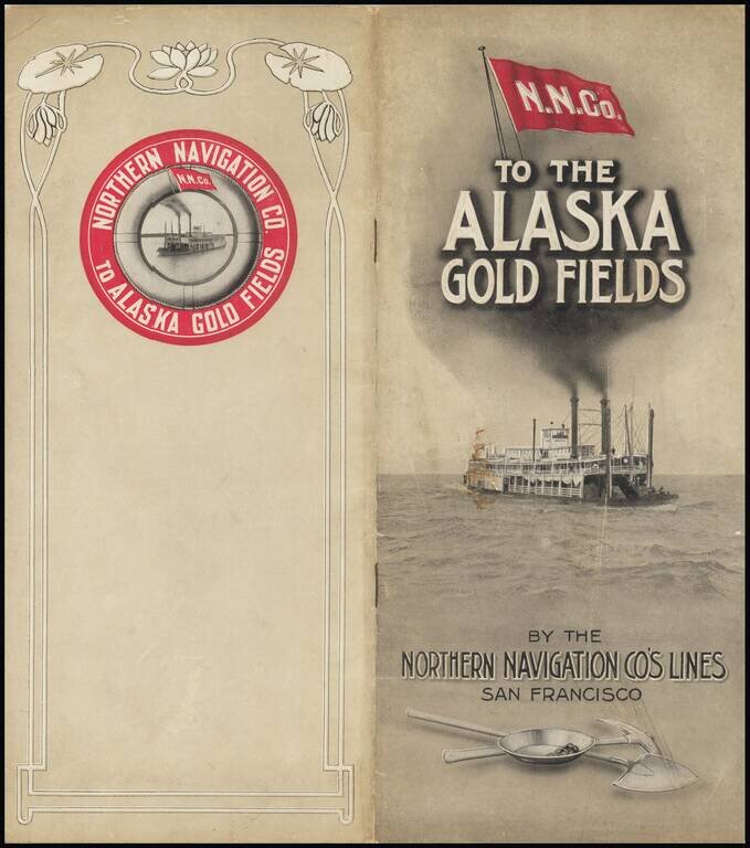 [To The Alaska Gold Fields]  Map of Fairbanks Mining District