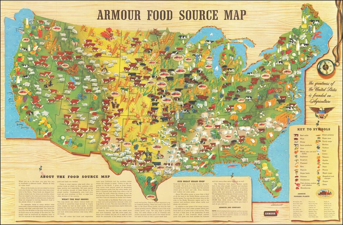 Armour's Food Source Map