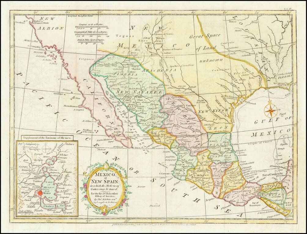 Mexico or New Spain; in which the Motion of Cortes may by traced . . .
