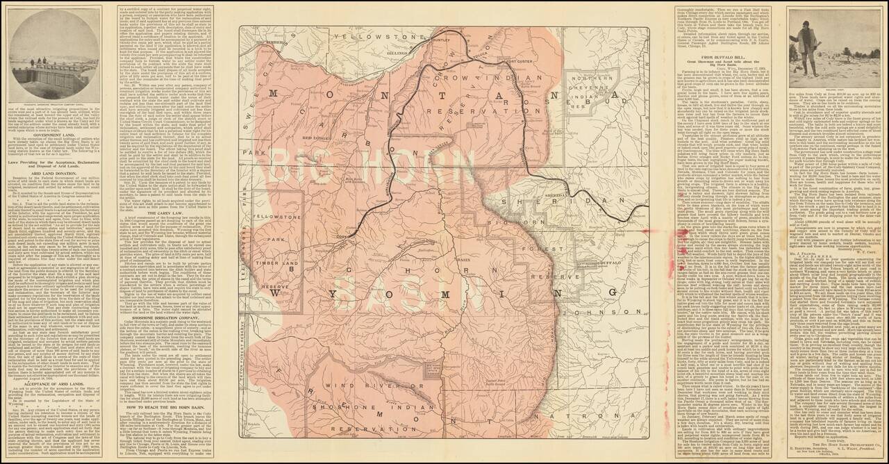 Map of Big Horn Basin / Burlington Route