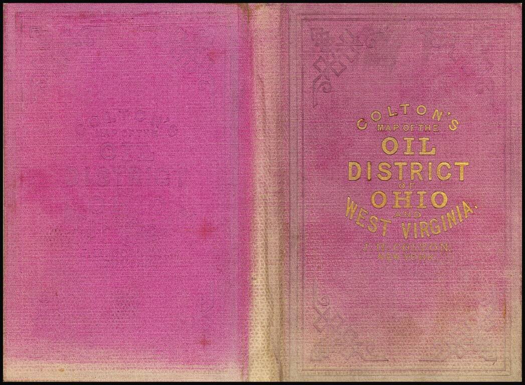 Colton's Map of the Oil District of West Virginia and Ohio