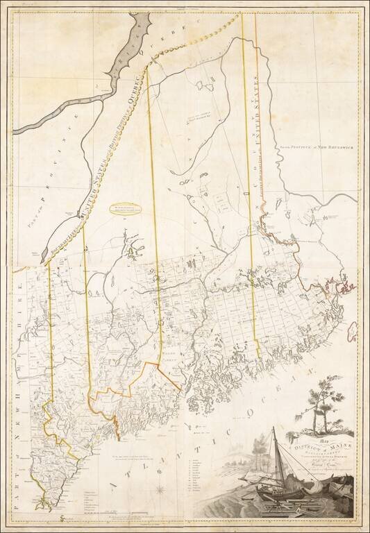 Map of the District of Maine Massachusetts Compiled From Actual Surveys made by Order of the General Court and under the inpsection of Agents of their appointment.  By Osgood Carleton
