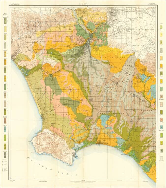 Soil Map  / California  Los Angeles Sheet