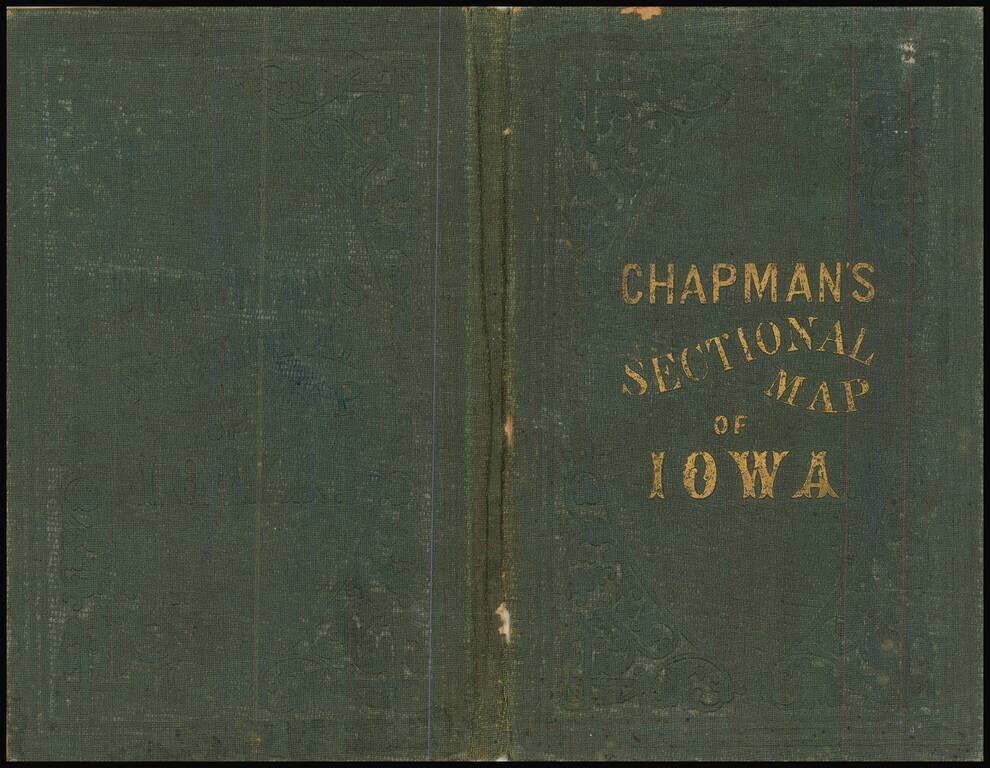 Chapman's Sectional Map of the State of Iowa  Compiled from the United States Surveys and other authentic Sources Published by Dyer & Pasmore . . . 1857