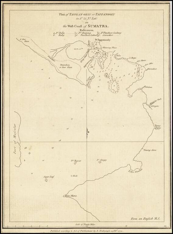 Plan of Tappean-Oely or Tappanooly . . . on the West-Coast of Sumatra