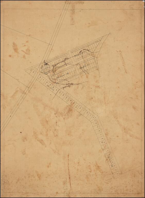 [Manuscript Map of Oil Development at High Island, Texas]