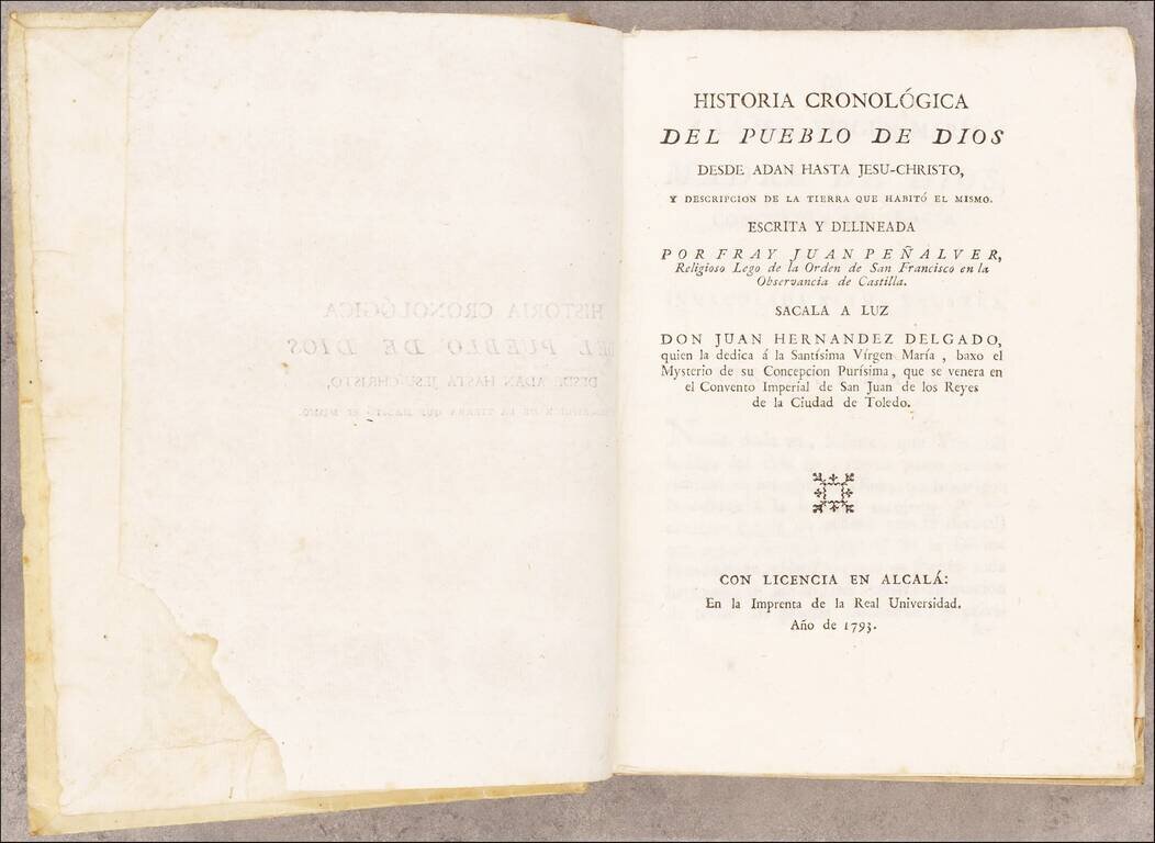 Carta de la Tierra de Chanaam y de Promission Ofrecida A Abraam y a su posteridad y la tierra de Pharan... [bound in:] Historia Cronologica del Pueblo de Dios...