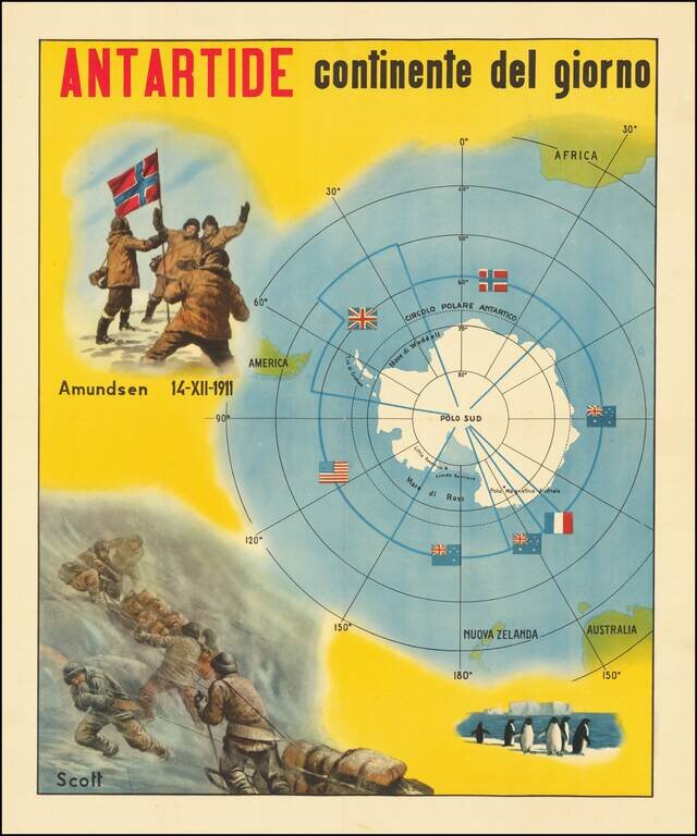 Antartide continente del giorno