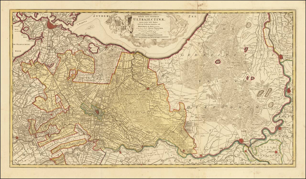 Tabula nova Provinciae Ultrajectinae, quam jussu Nob: hujus Dominij Ordinum Emensus esat Bernardus du Roy….