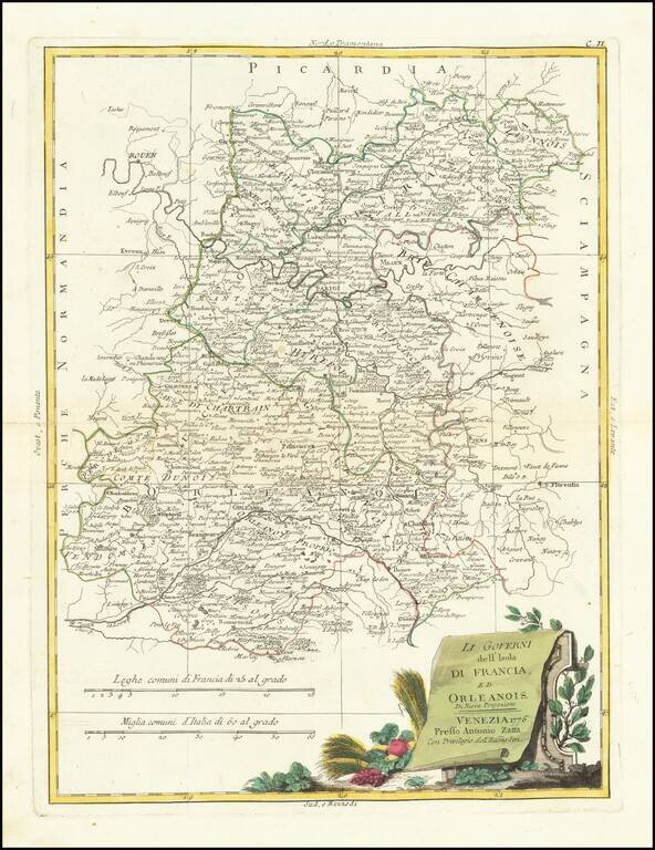 Li Governi dell'Isola Di Francia Di Nuova Projezione . . . 1777