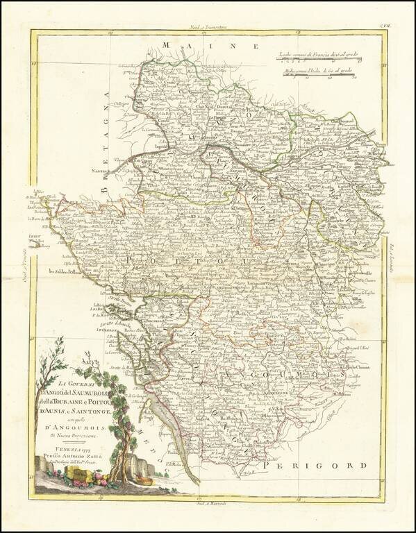Li Governi i Guyenna, e Guascogna con quello di Bearn, e Bassa Navarra di nuova projezione . . . 1776