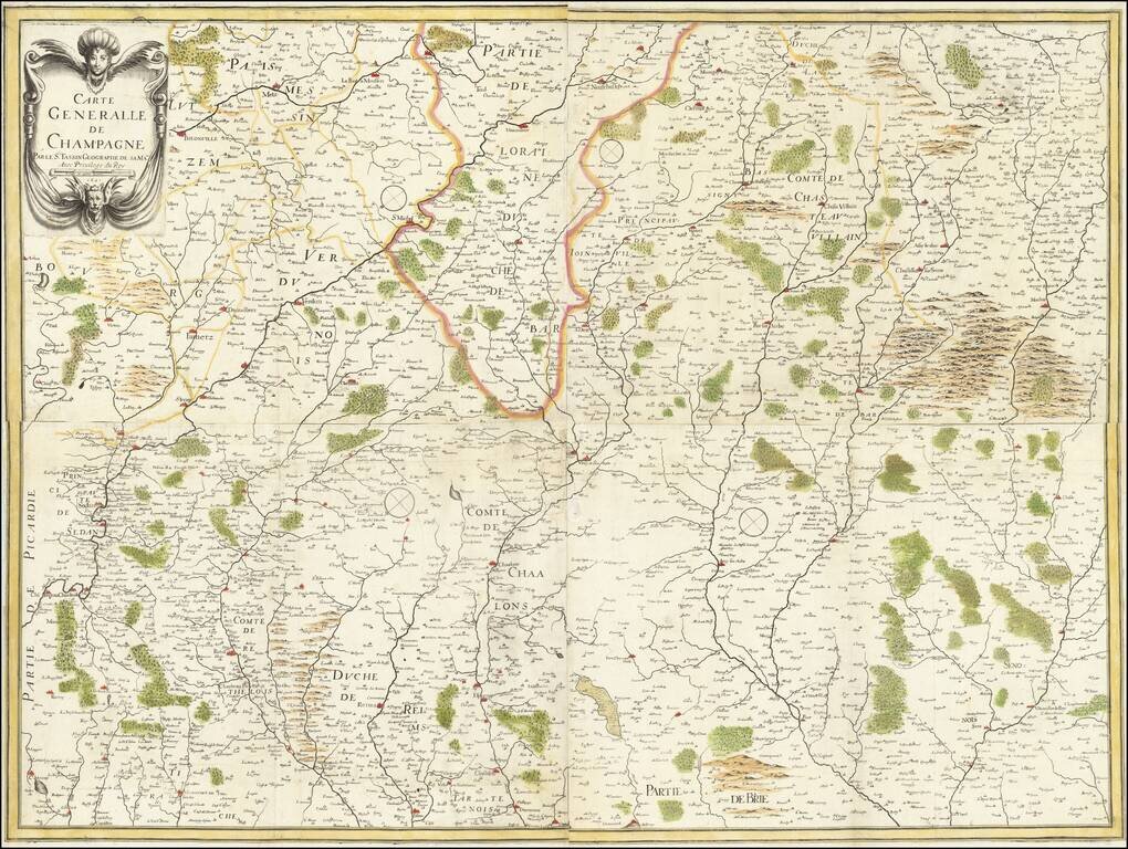 Carte Generalle de Champagne . . . 1641