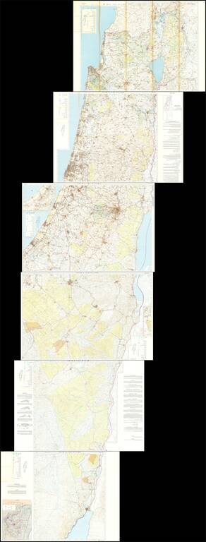 [Six-Sheet Map of Israel]