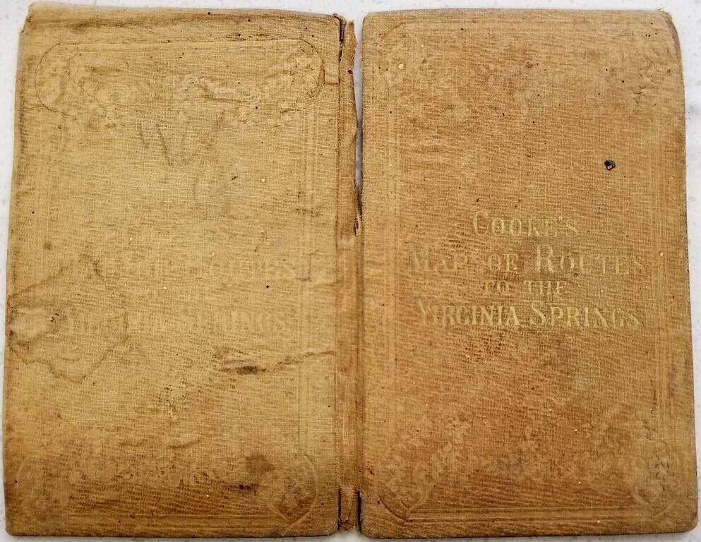 Cooke's Map of the Routes to the Virginia Springs Giving All The Routes & Distances on the VA Central R.R. from Richmond to Orange & Alexandria R.R. from Washington to the South Side, Richmond & Danville & VA & Tennessee Railr. . . . 1858