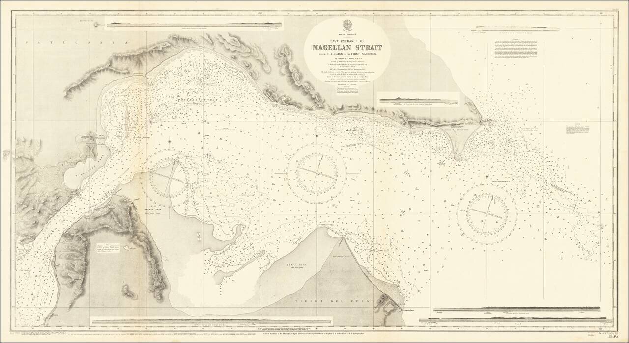 East Entrance of Magellan Strait from C. Virgins to the First Narrows. By Captain R.C. Mayne, R.N: C.B.