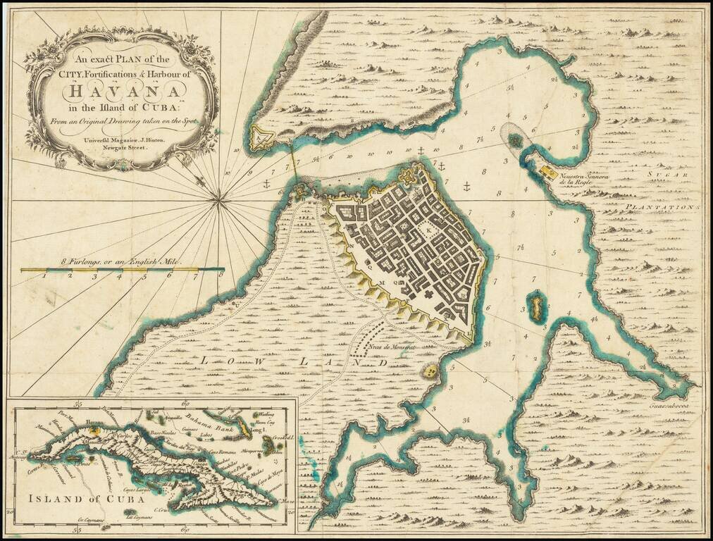 An exact Plan of the City, Fortifications & Harbour of Havana in the Island of Cuba: From an Original Drawing taken on the Spot . . .