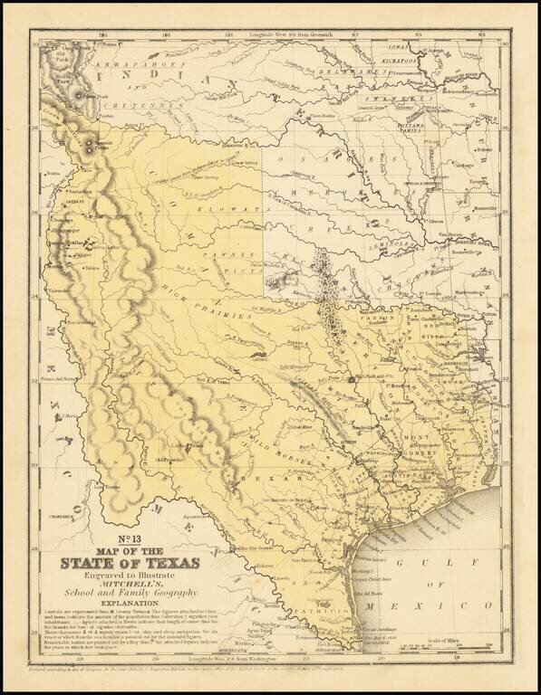 Map of the State of Texas
