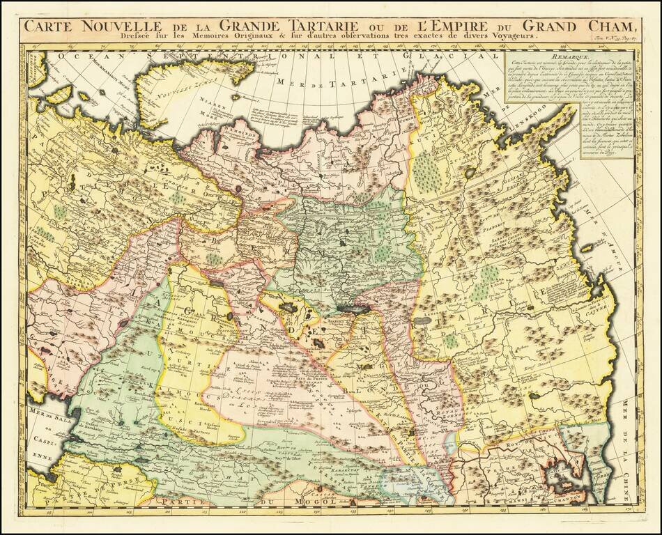 Carte Nouvelle de la Grande Tartarie ou L'Empire Du Cham . . .