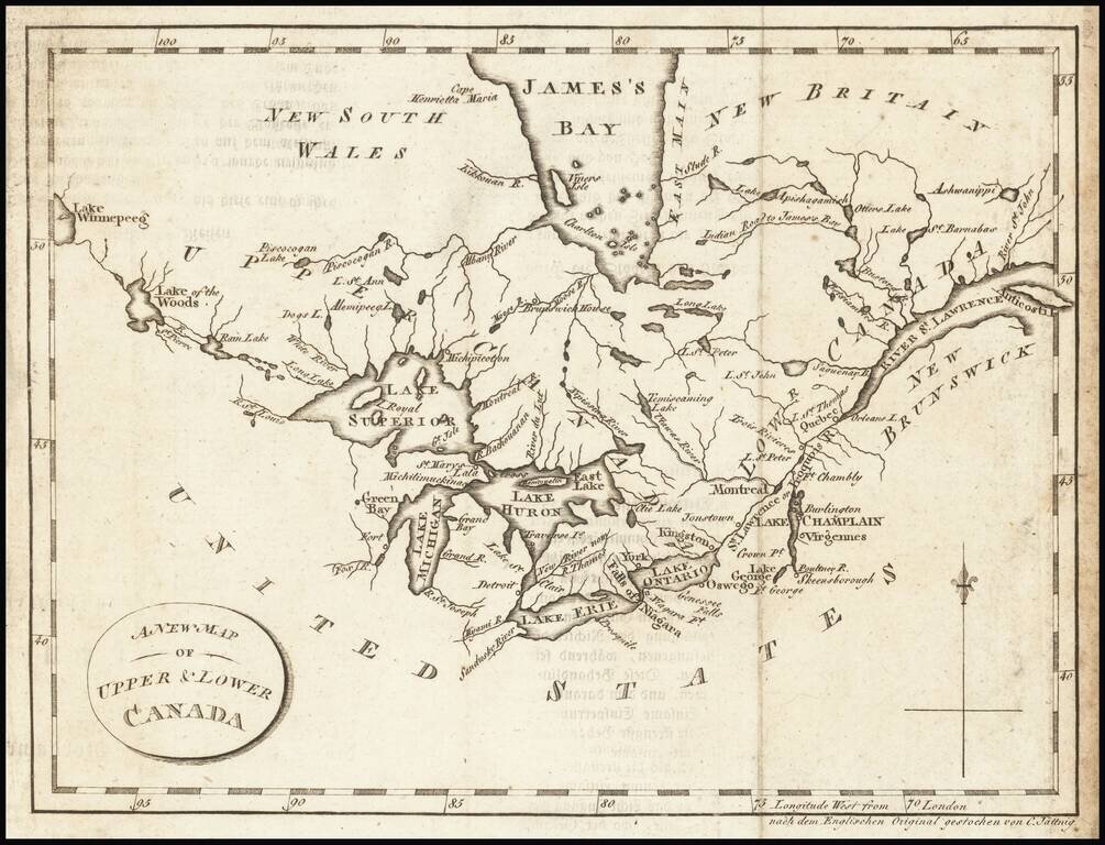 A New Map of Upper & Lower Canada