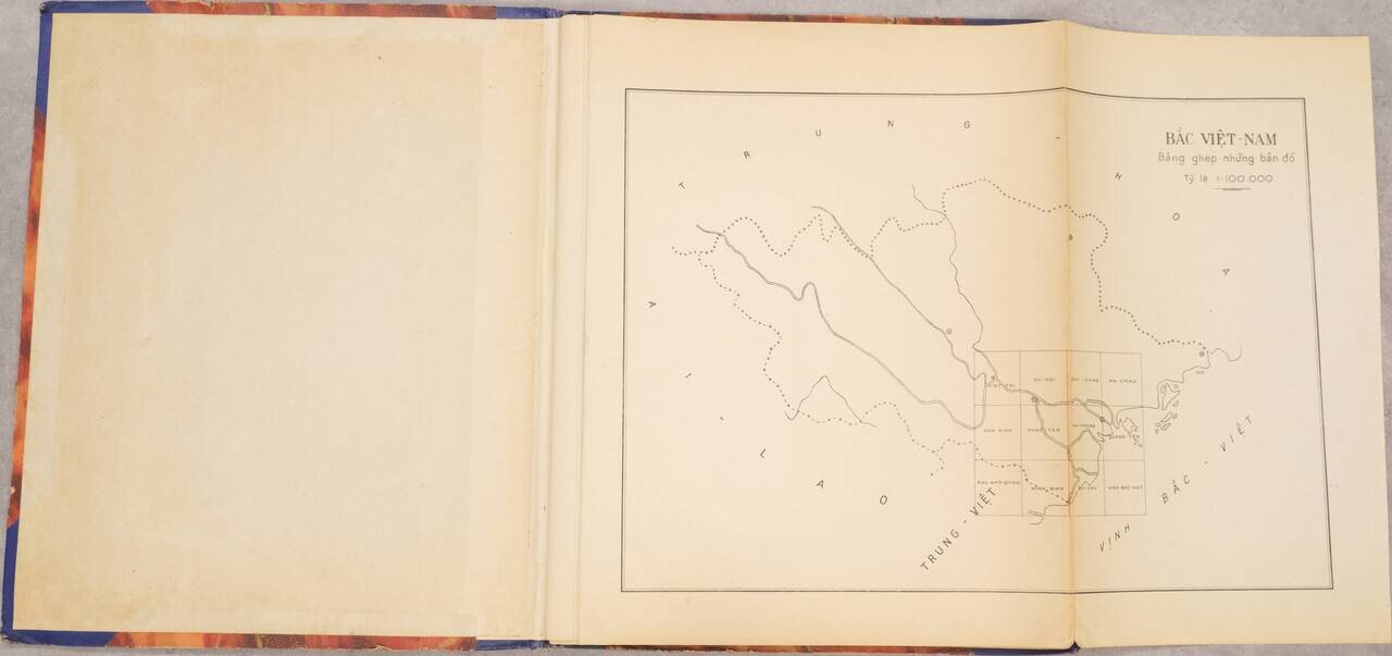 (Hanoi Region) Bản đồ Hành-chính Các Tỉnh Trung-Châu Bac Viet Nam