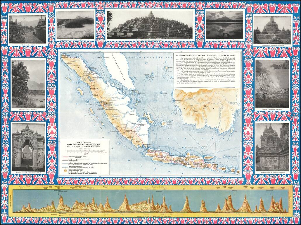 Map of the Government Railways of the Neth. East Indies.