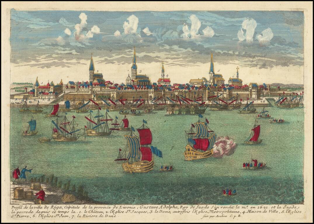 Profil de la ville de Riga, Capitale de la province de Livonie . . .