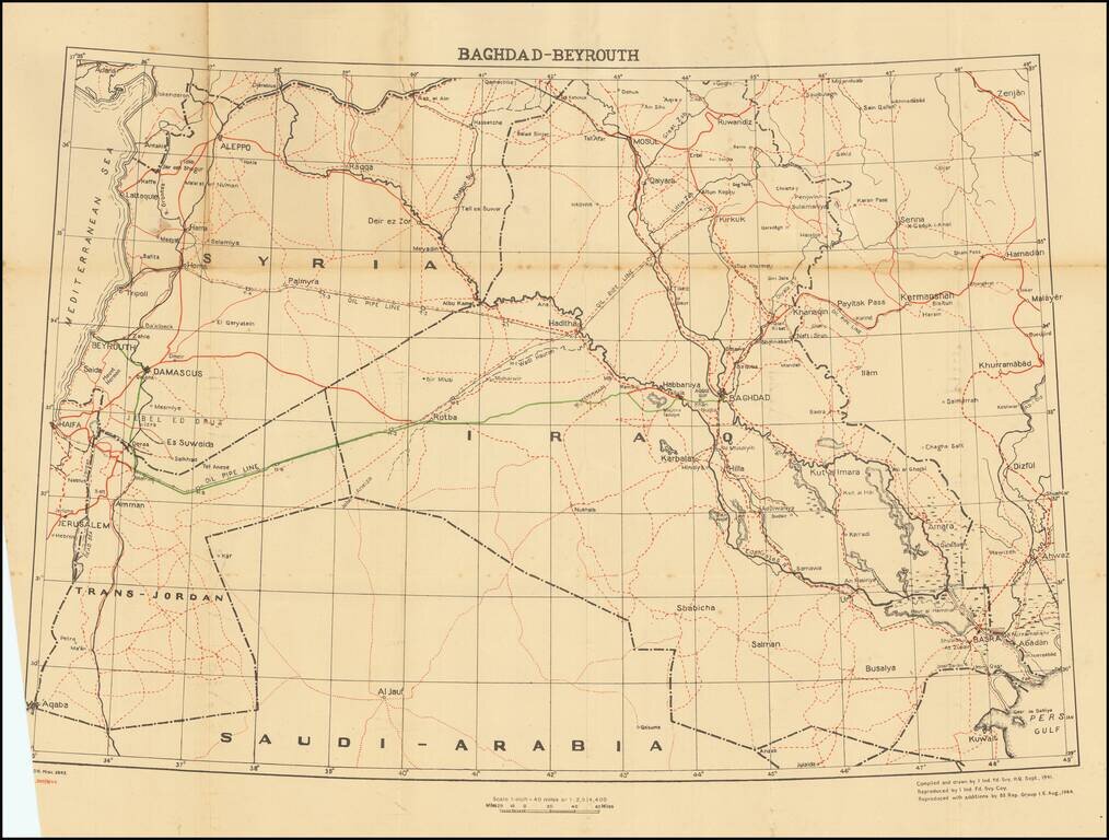 (Second World War - Middle East) Baghdad -- Beyrouth