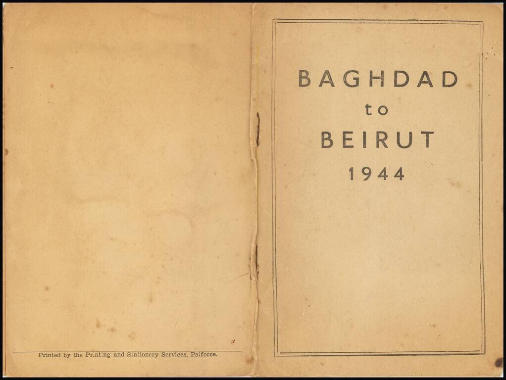 (Second World War - Middle East) Baghdad -- Beyrouth