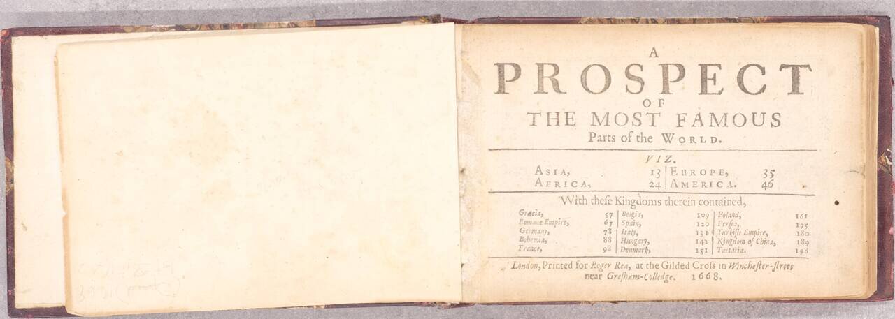 A Prospect of the Most Famous Parts of the World.