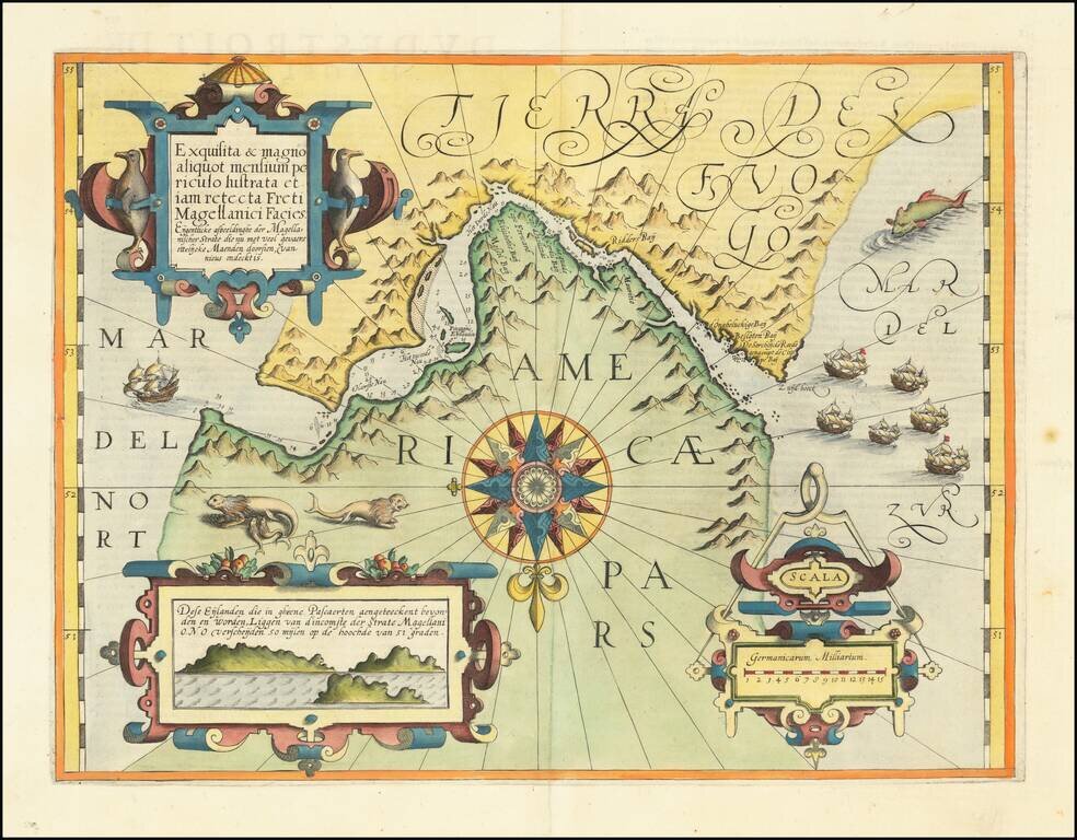 Exquisita & magno aliquot mensium periculo Lustrata et iam retecta Freti Magellanici Facies . . .