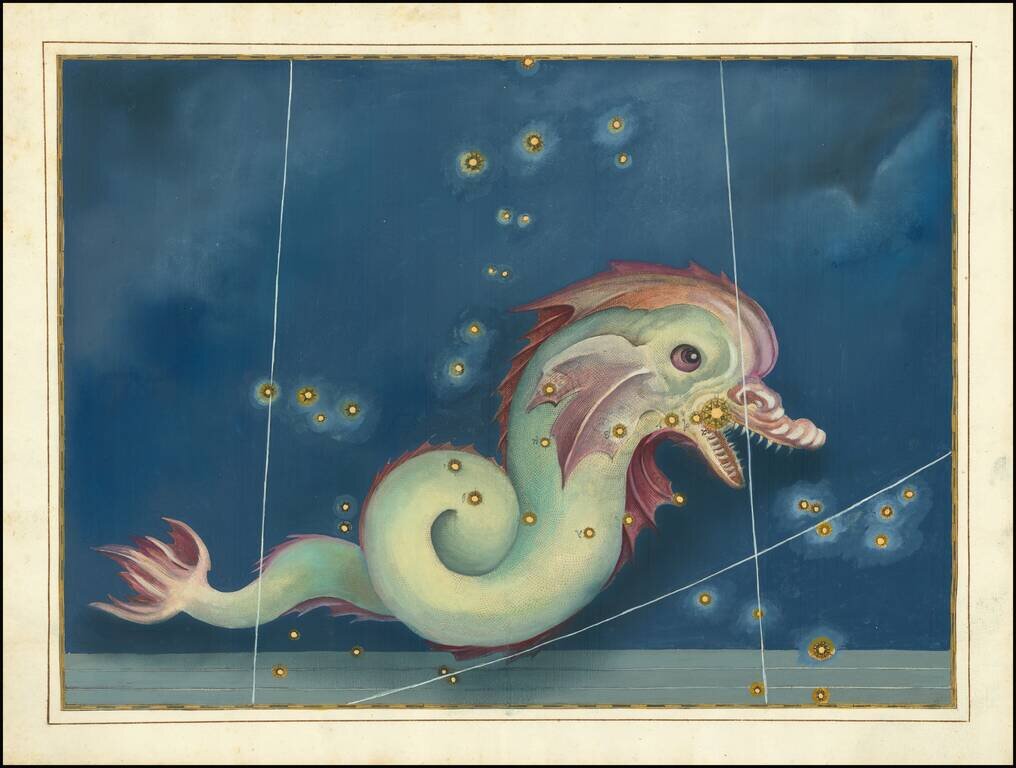 [Piscis Austrinus]  (Stars Heightened in Gold)