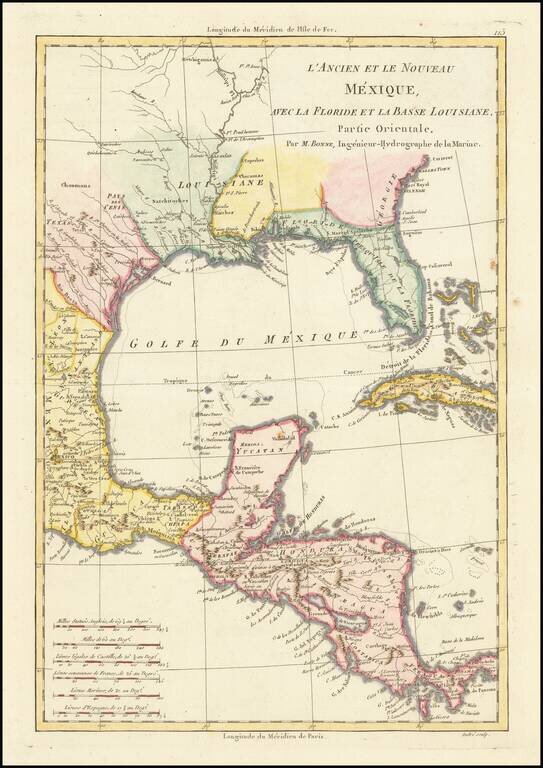 L'Ancien et Le Nouveau Mexique, Avec La Floride Et La Basse Louisiana.  Partie Orientale