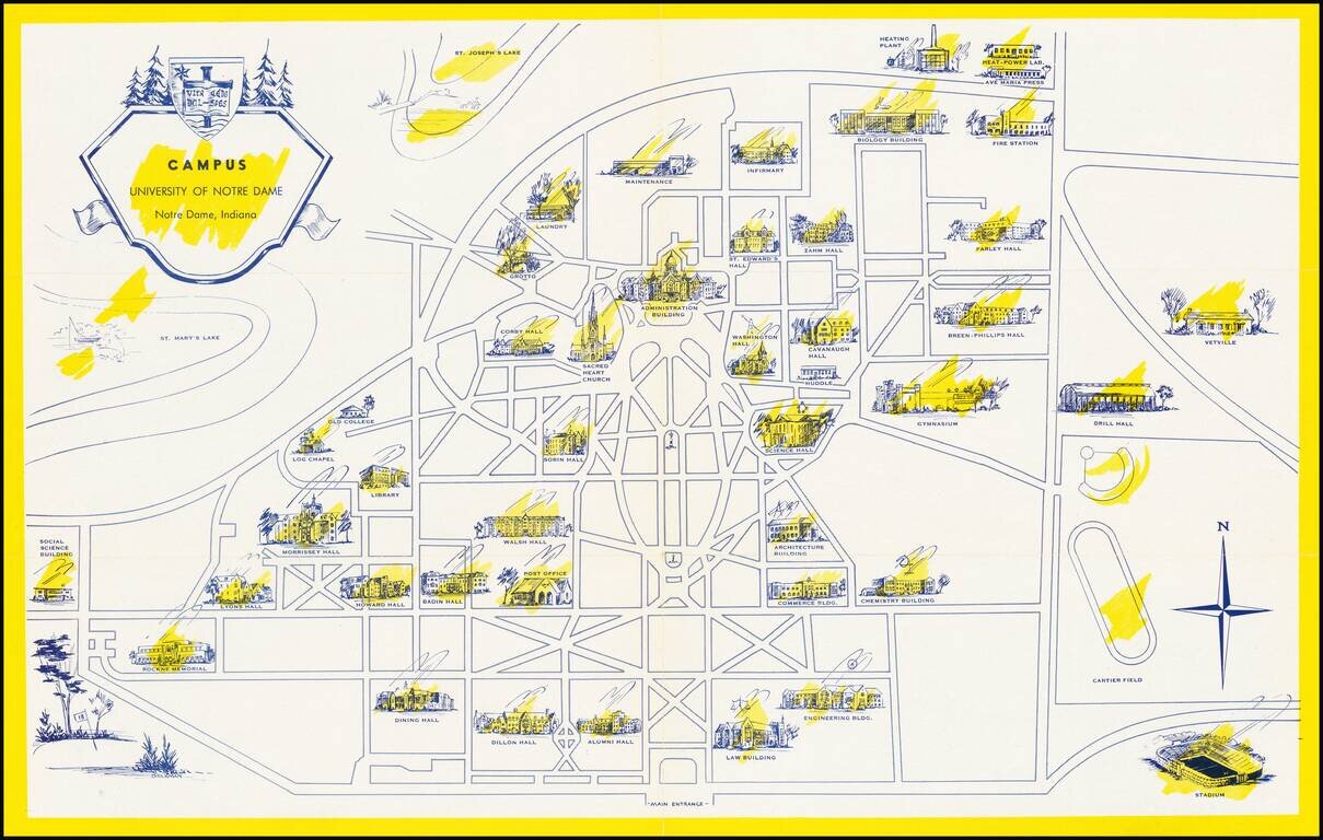 Campus University of Notre Dame . . .