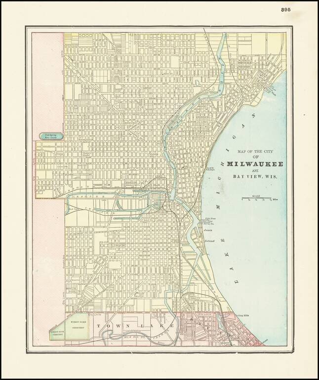 Map of the City of Milwaukee And Bay View, Wis.