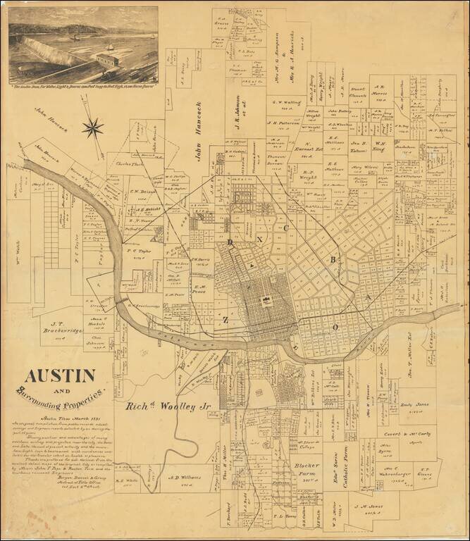 Austin and Surrounding Properties. . . March 1891